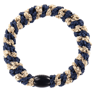KNEKKI HAIR TIES- Navy and Gold