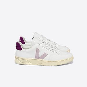 V-12 Leather Extra White Parme Magenta