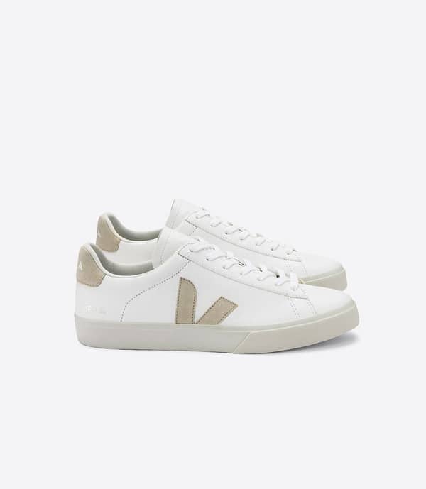 Veja- Campo Chromefree Leather White Almond