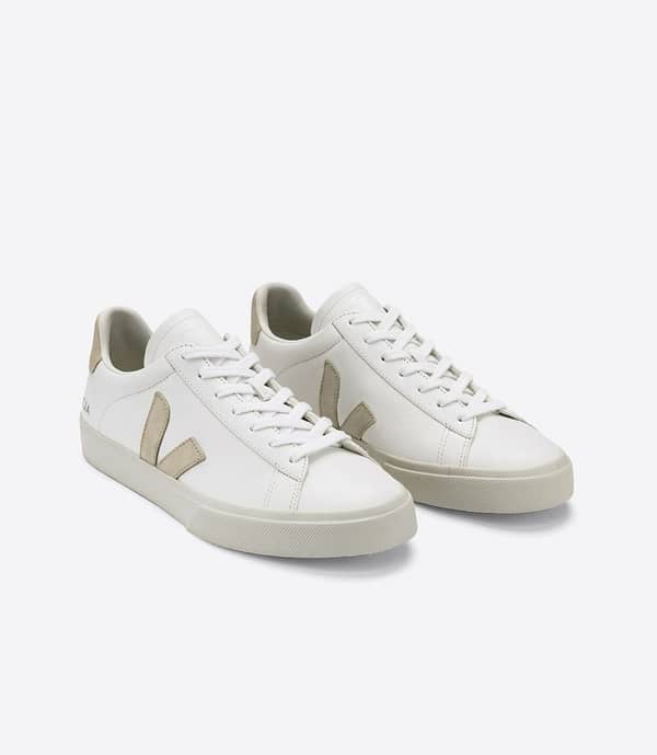 Veja- Campo Chromefree Leather White Almond