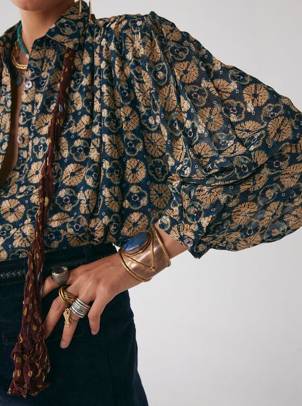 Maison Hotel- Blouse Catherine Emerald Eclipse