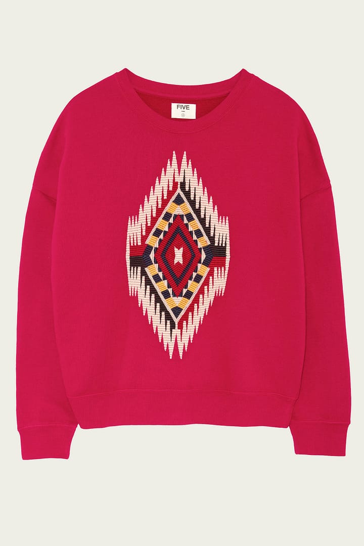 Five Jeans- Sweat Acid Grey/Framboise