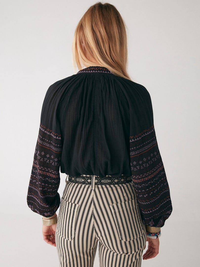 Maison Hotel- Blouse Regine Noir