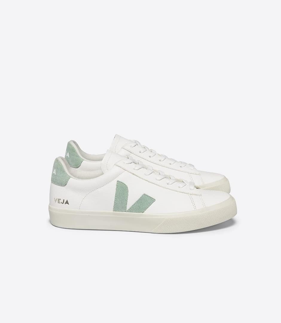 Veja- Campo Chromefree Leather White Matcha