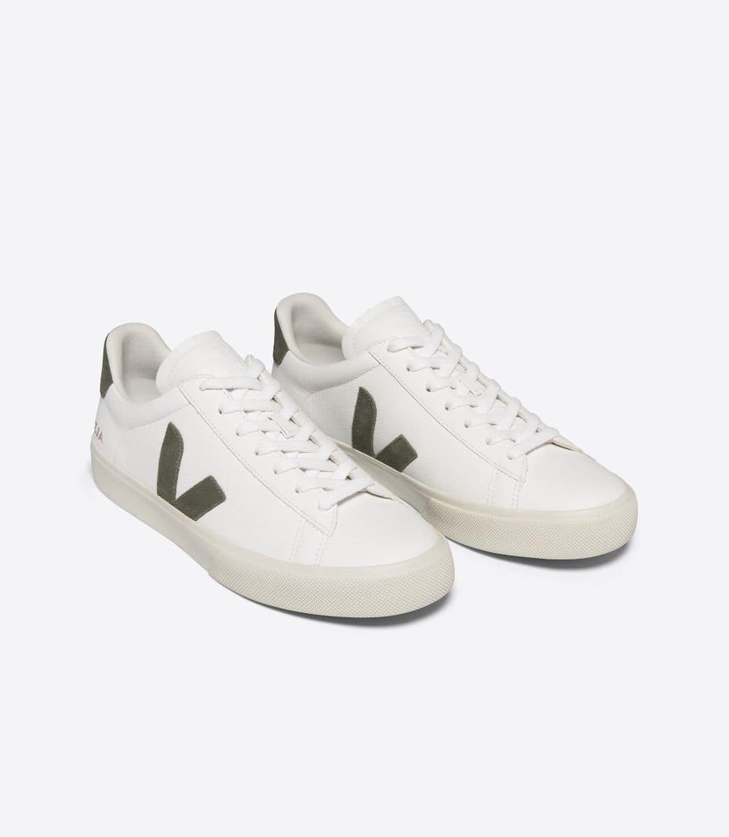 Veja- Campo Chromefree Leather White Kaki