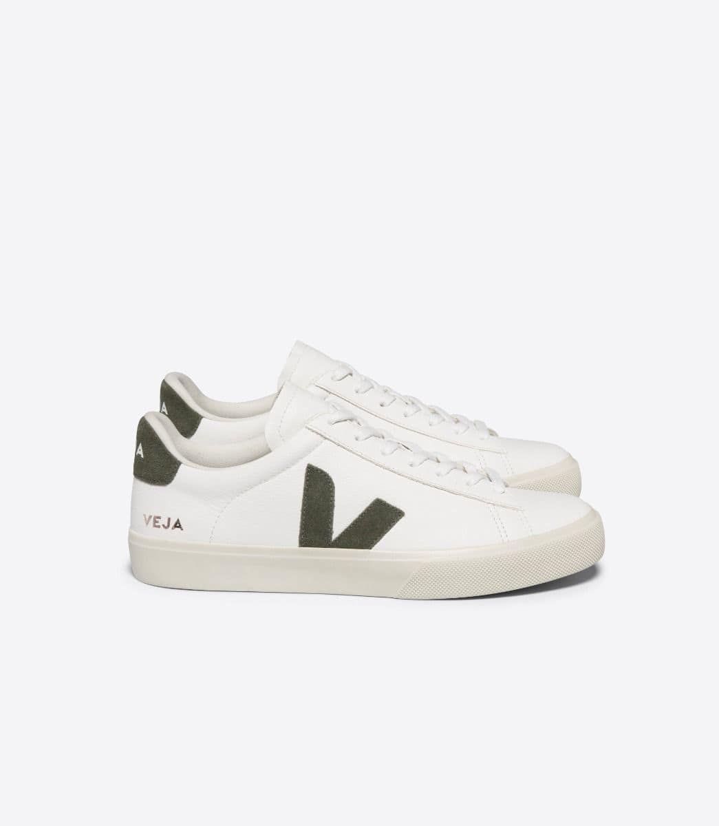 Veja- Campo Chromefree Leather White Kaki